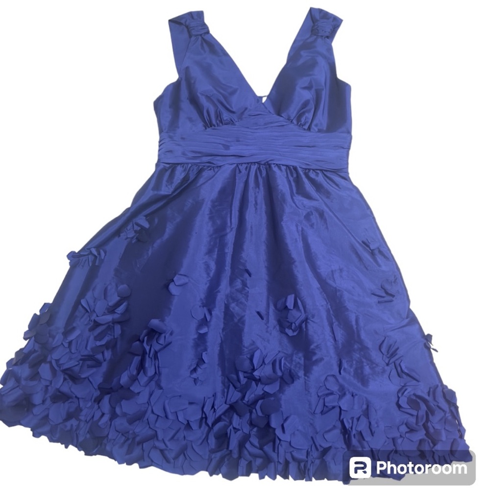 NWOT Calvin Klein Purple Floral Ruffle Speak Now Midi Dress Taylor Swift Era 10